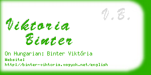 viktoria binter business card